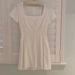 White summery mini dress